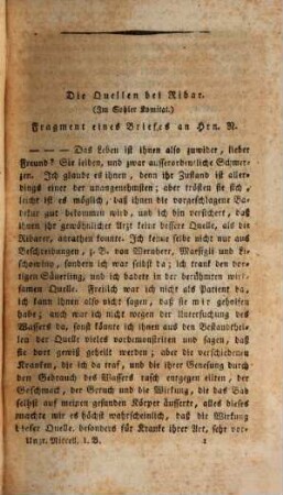 Ungrische Miscellen. 2. 1805