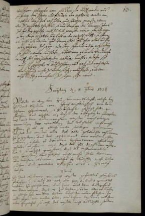 Freytag d 8 9bris 1726.