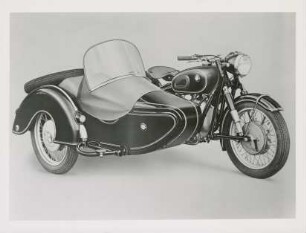 Motorrad "R 50" mit Seitenwagen "Spezial" der BMW AG