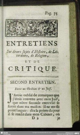 Second Entretien