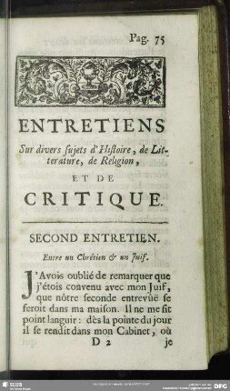 Second Entretien