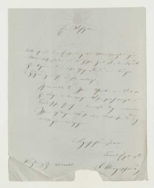 Brief von Carl Etlinger an Joseph Heller