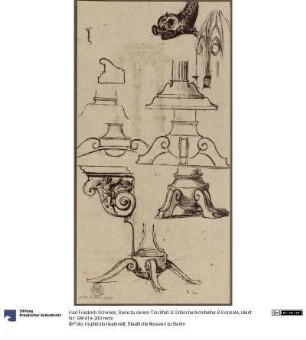 Serie zu einem Tischfuß & Gotische Architektur & Konsole