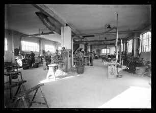 Innenansicht Holzwarenfabrik (Drechslerei) Otto Arnold