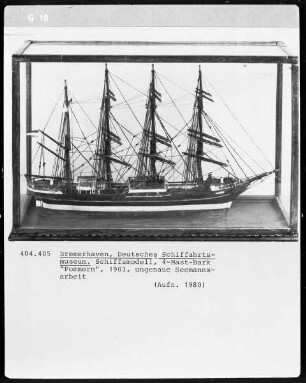 Viermastbark "Pommern", 1903, ungenaue Seemannsarbeit