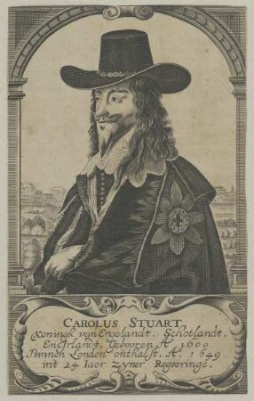 Bildnis des Carolus Stuart Koningk van Engelandt, Schotlandt