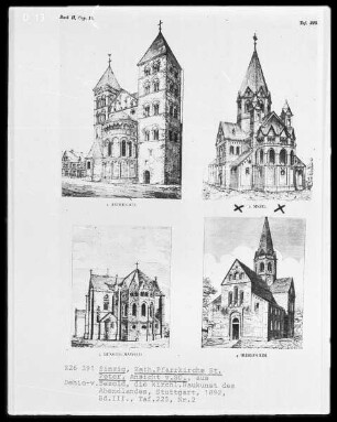 Sinzig, Katholische Pfarrkirche Sankt Peter, von Südosten