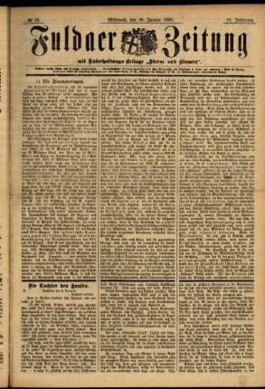 Ausgabe vom Mittwoch, den 30. Januar 1895.