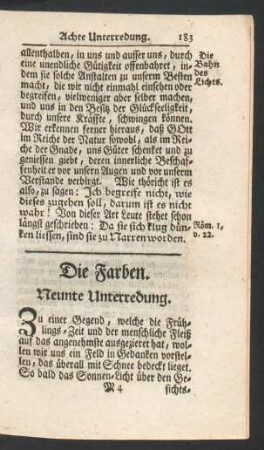 Neunte Unterredung. Die Farben.
