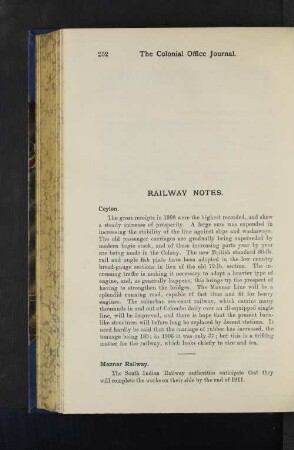 Railway Notes