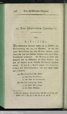 17) Das Fürstenthum Querfurt