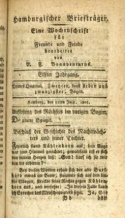Zweyter, sonst sieben und zwanzigster, Bogen