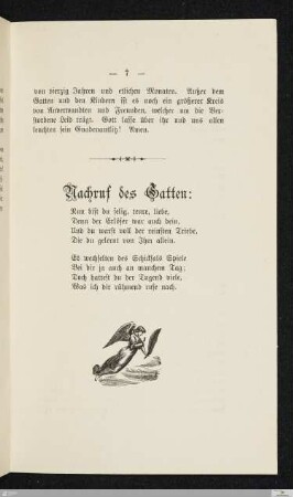 Nachruf des Gatten