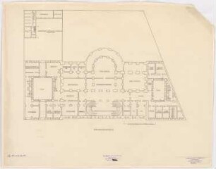 Kaiserlich Deutsche Botschaft, Washington: Grundriss Sockelgeschoss 1:200