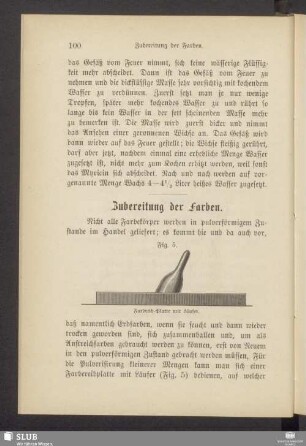Zubereitung der Farben