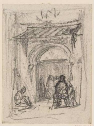 Vor der Kapelle (Vorstudie)