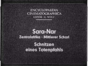 Sara-Nar (Zentralafrika, Mittlerer Schari) - Schnitzen eines Totenpfahls