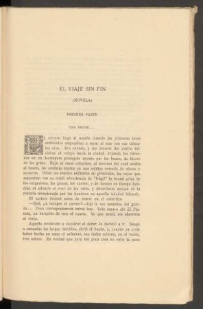 El viaje sin fin : (Novela)