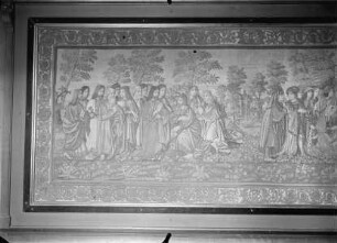Tapisserie mit Christus und den Aposteln
