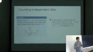 Tutorial - Counting algorithms over matroids