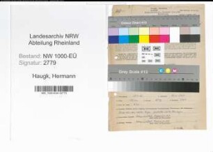 Entnazifizierung Hermann Haugk, geb. 25.12.1906 (Lehrer)