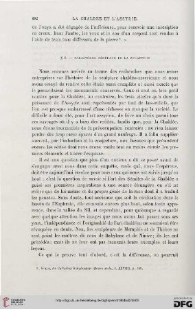 § 9: Caractères généraux de la sculpture