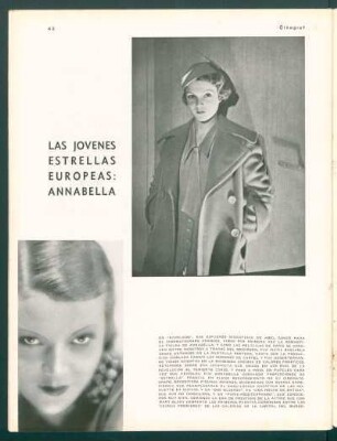Las jóvenes estrellas europeas: Annabella