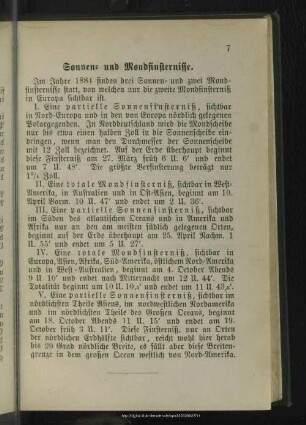 Sonnen- und Mondfinsternisse