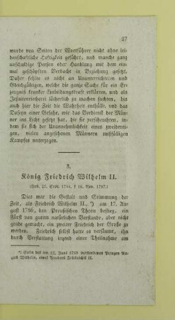 3. Koenig Freidrich Wilhelm II