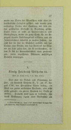 3. Koenig Freidrich Wilhelm II