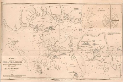 Chart of Singapore Strait, the neighbouring Islands and part of Malay Peninsula. By J. B. Tassin