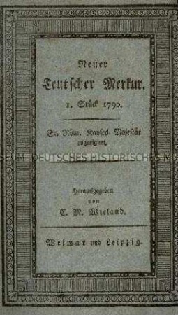 Der neue deutsche Merkur, Jg. 1790 (Januar bis Juli)