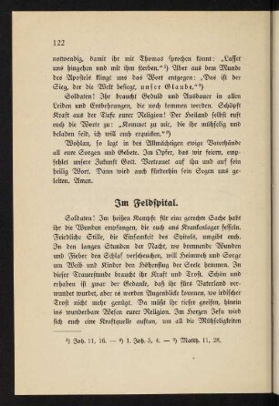 122-125, Im Feldspital