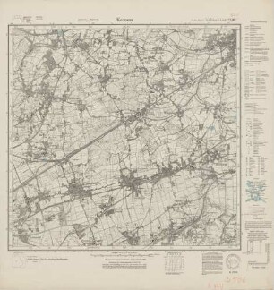 4411 (alte Nr.: 2506) Kamen, Meßtischblatt (4cm - Karte)