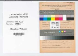 Entnazifizierung Wilhelm Reucher, geb. 17.08.1913 (Landgerichtsrat)