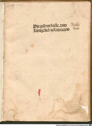 Die güldin bulle