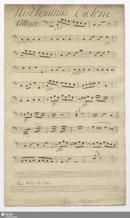 Nisi Dominus - Mus.4657-D-50a : S, Coro, orch; C