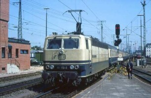 Koblenz Hbf. Einfahrt Lok 181 212 Eilzug LUX-KO