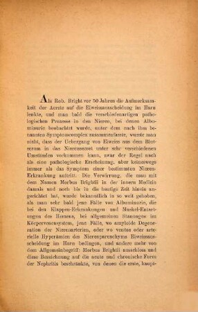 Ueber transitorische Albuminurie