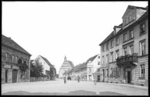 Kamenz. Weststraße und Wendische Kirche (Klosterkirche St. Annen)