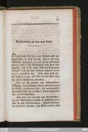 Vorbereitung zu dem was folget.