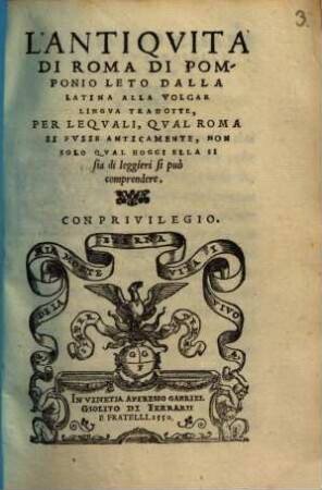L' Antiquita di Roma