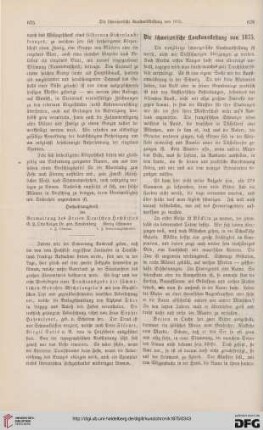 Die schweizerische Kunstausstellung von 1875