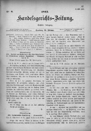No. 8. 22. Februar 1873