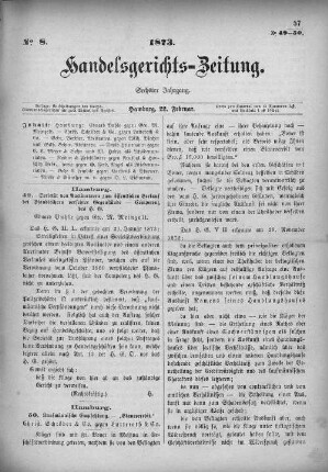 No. 8. 22. Februar 1873