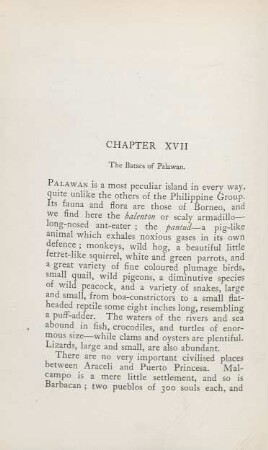 Chapter XVII. The Batacs of Palawan
