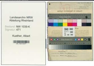 Entnazifizierung Albert Kuether , geb. 03.04.1913 (Angestellter)