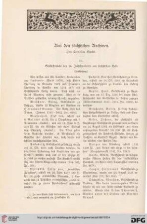 Aus den sächsischen Archiven, [5]: Goldschmiede des 16. Jahrhunderts am sächsischen Hofe