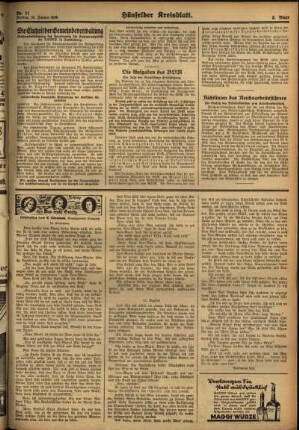 Dritte Ausgabe vom Freitag, den 24. Januar 1936.