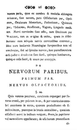 Primum Par. Nervus Olfactorius.